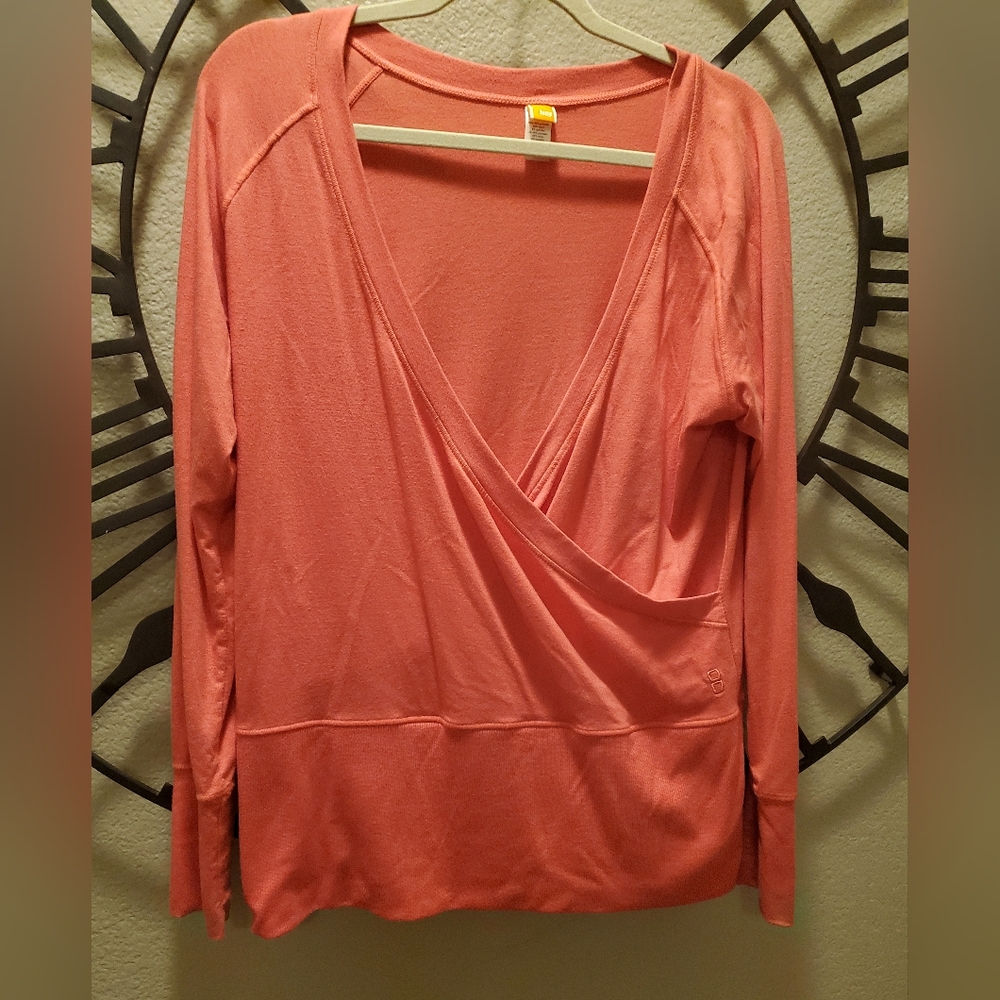 LUCY Women's Cross Front Coral Top